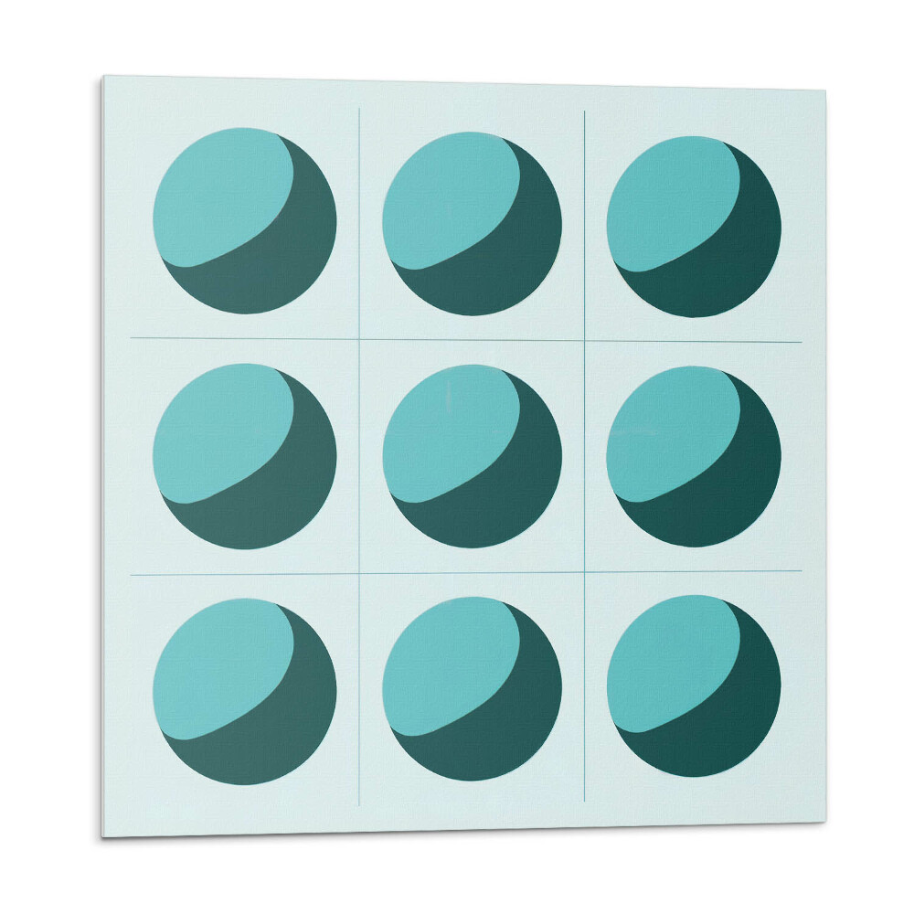 Öntapadó falburkolat Gömbök geometriai rácsban