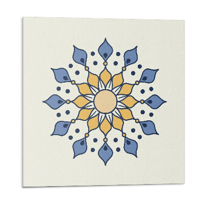 Falpanel Virágos mandala etnikai stílusban