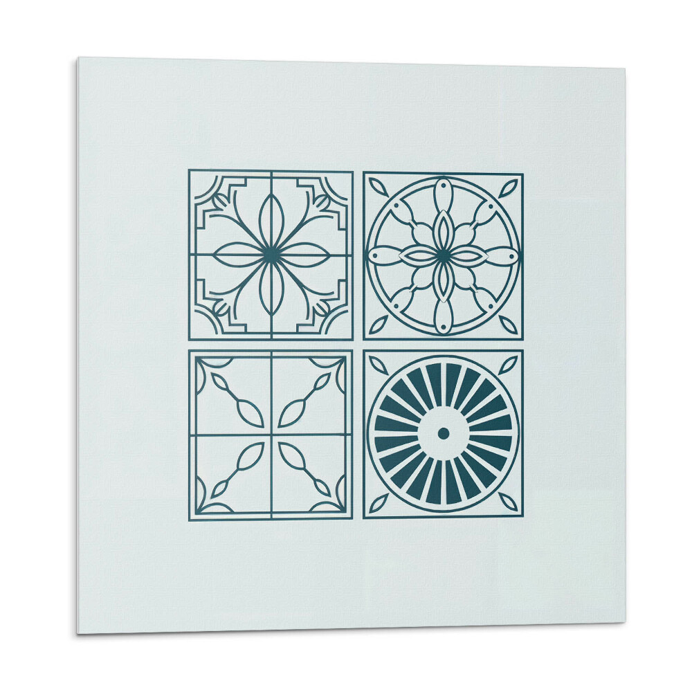 Öntapadó falburkolat Csempézett minták geometrikus stílusban