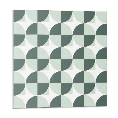 Falpanel Körök és négyzetek geometrikus stílusban