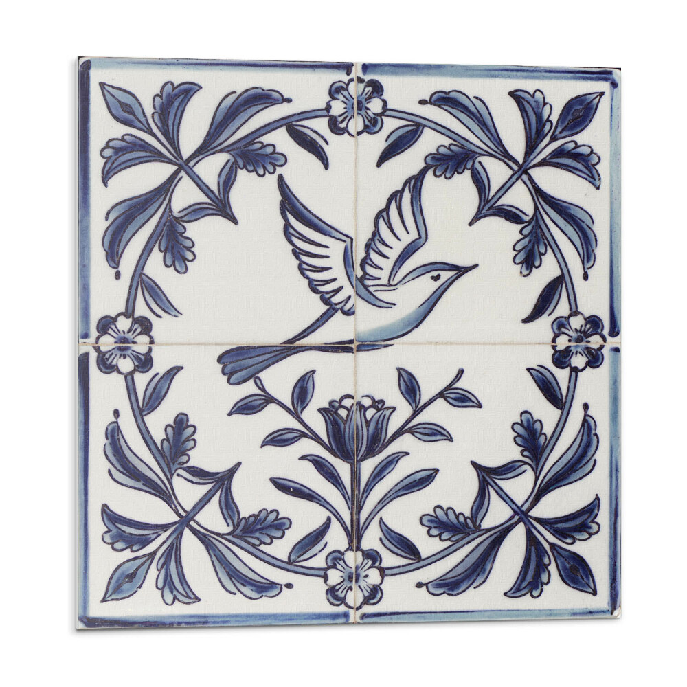 Dekorpanel falra Madármotívum a zöld növényzet között