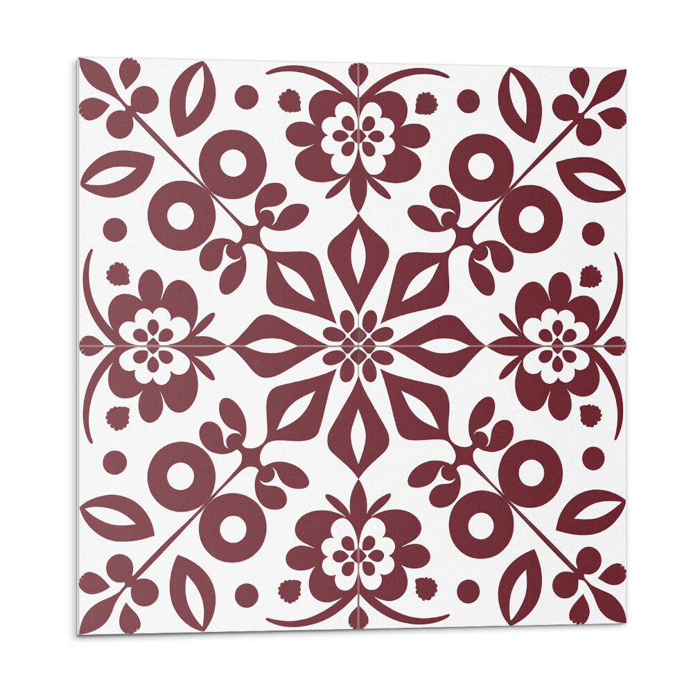 Falpanel Virágmotívum zöld levelekkel