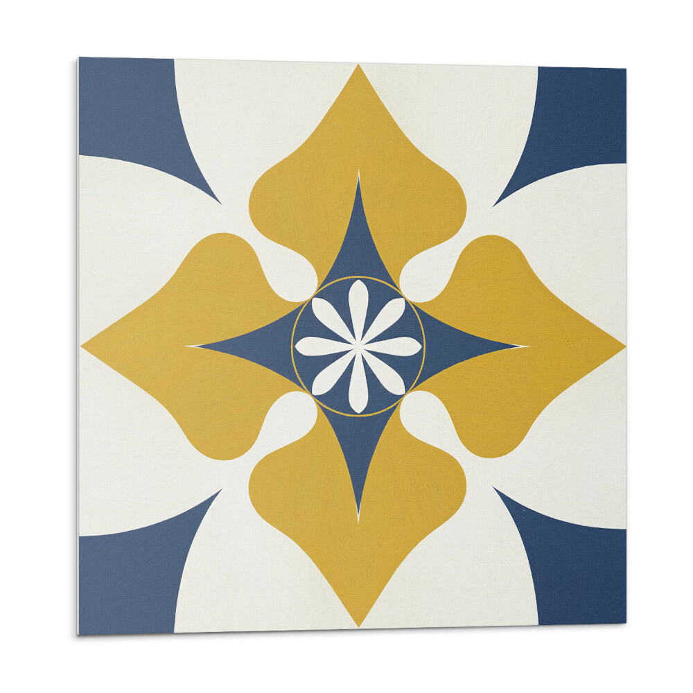 Falpanel Harmonizált formájú virágmotívum