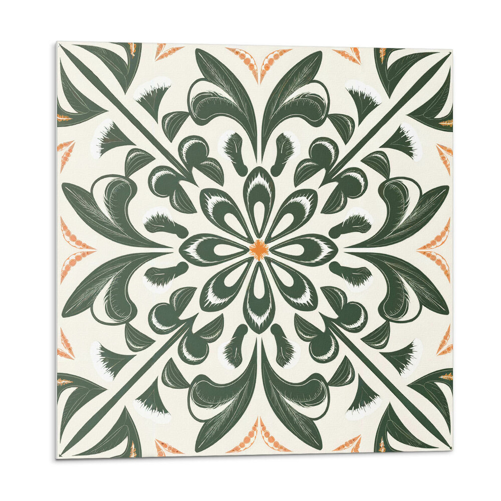 Falpanel Virágmotívum levelekkel