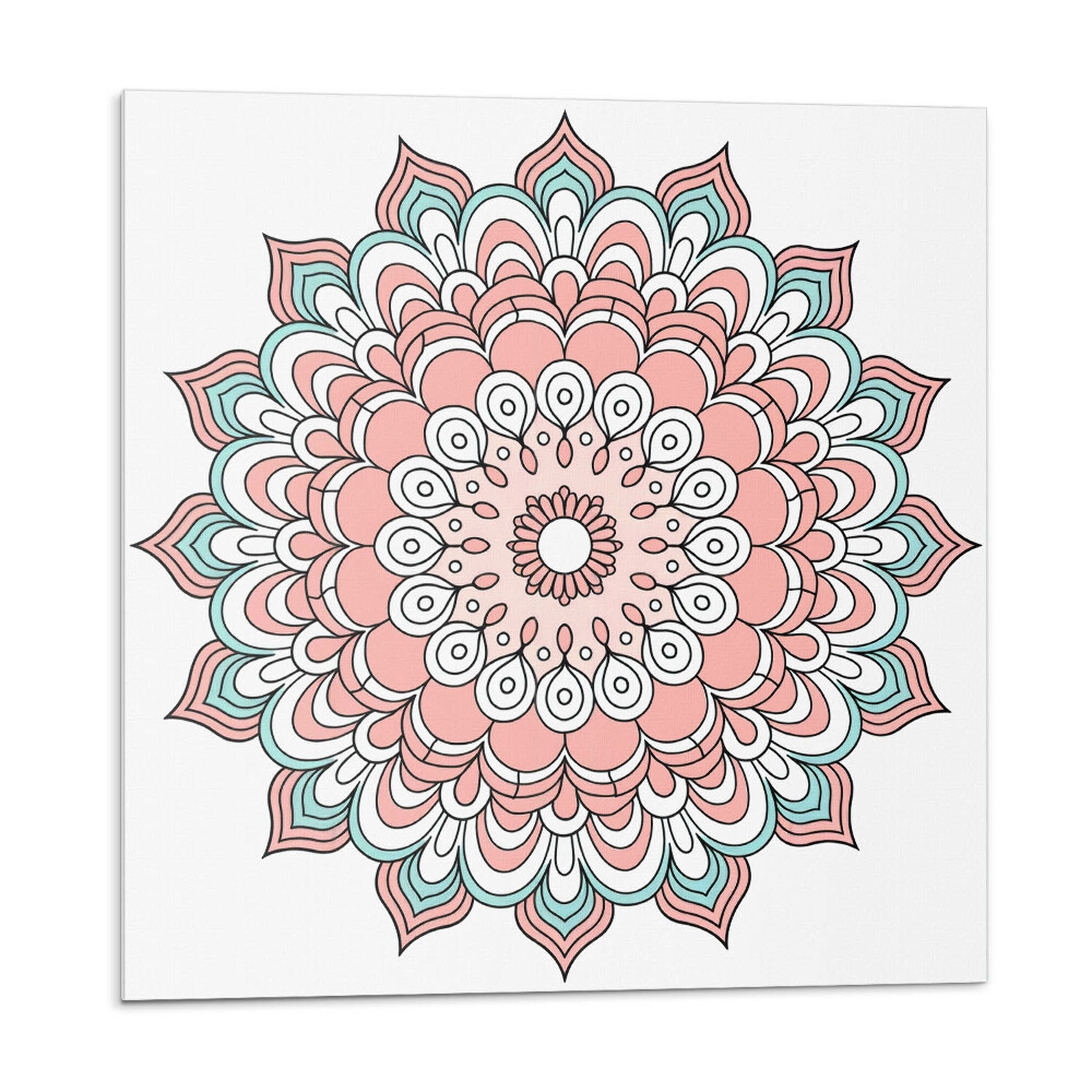 Pvc falburkolat Virágos mandala a természet színeiben