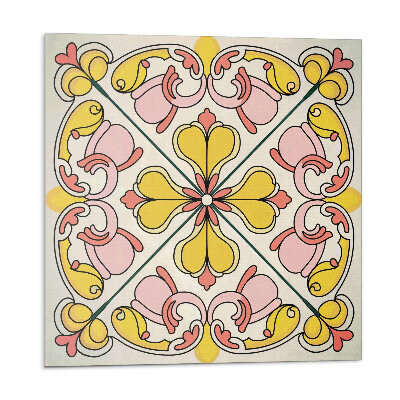 Öntapadó falburkolat Virágmotívum díszítő részletekkel