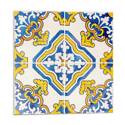 Falpanel Virágos mozaik művészi stílusban