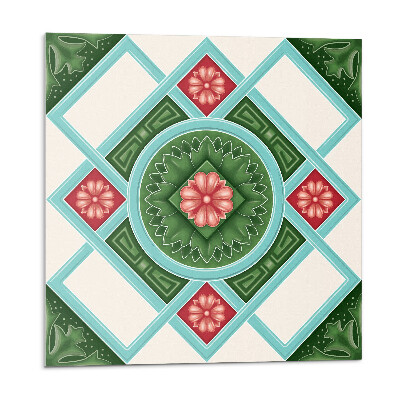 Dekorpanel falra Virágmotívum rombusz elrendezésben