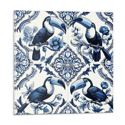 Öntapadó falburkolat Tukán dekoratív csempéken