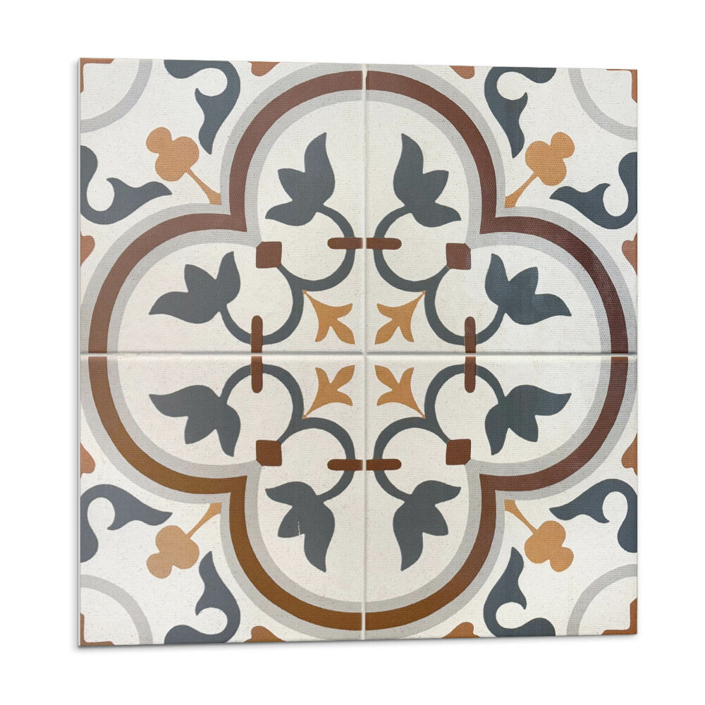 Öntapadó falburkolat Kockás virágmotívum