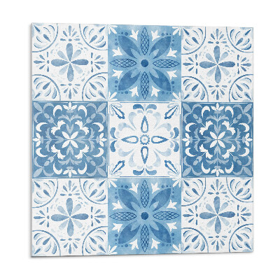 Dekorpanel falra Virágcsempék harmonikus elrendezésben