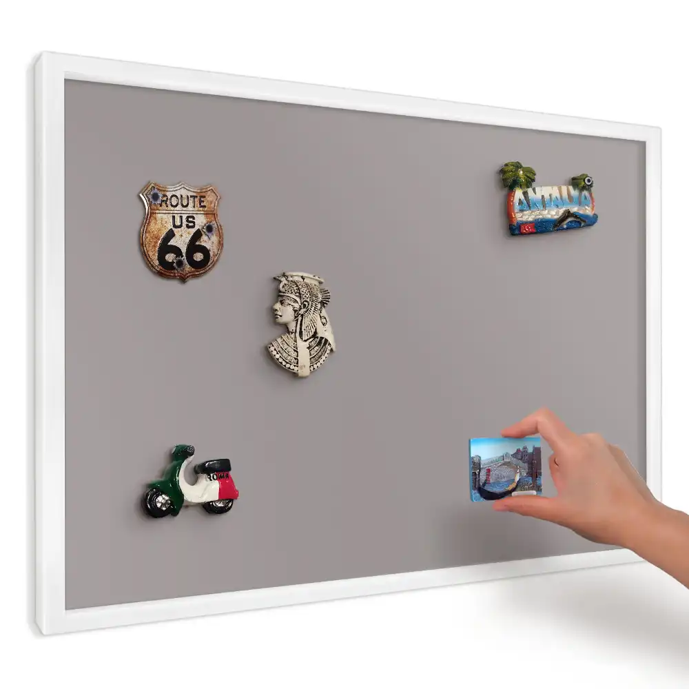Lila minimalista elegáns keretes fém mágnestábla