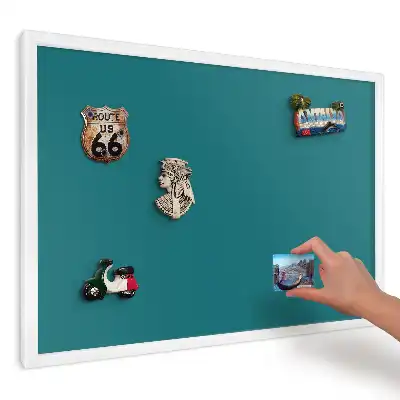 Geometrikus modern türkiz nyomtatott mágneses fali tábla