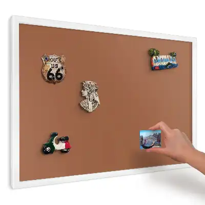 Meleg barna mintás keretes fém mágnestábla