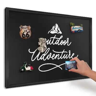 Keretes fém mágnestábla kültéri kalandgrafikával