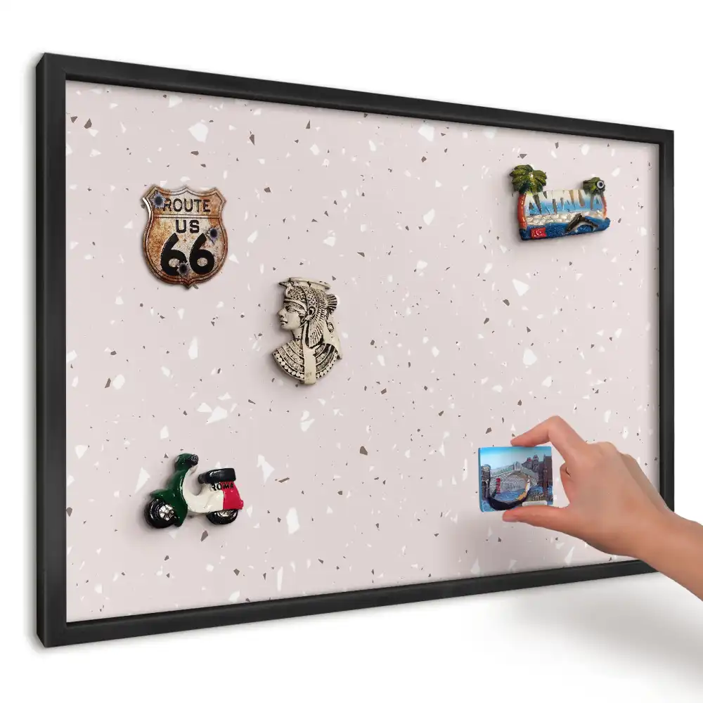Finom terrazzo mintás falra szerelhető mágnestábla