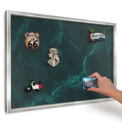 Mélyzöld márvány mintás fali mágnestábla