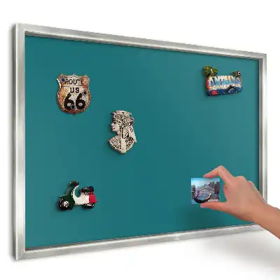 Geometrikus modern türkiz mintás falra szerelhető mágnestábla