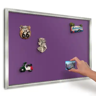 Modern minimalista lila fali mágnestábla nyomtatott mintával