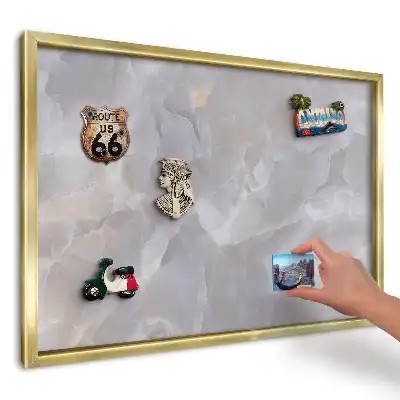 Mágneses emléktábla finom szürke és bézs színben