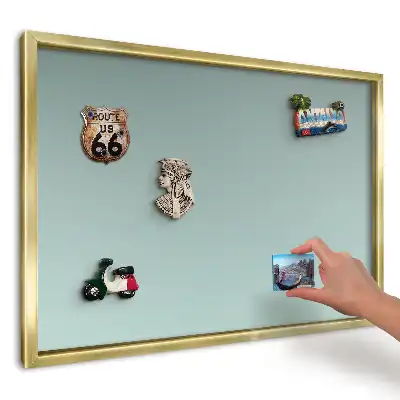 Mágneses emléktábla pihentető türkiz színátmenettel