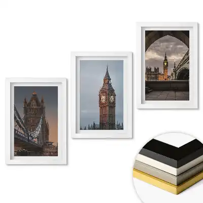 Fali kép összeállítás London nevezetességei a nap különböző szakaszaiban