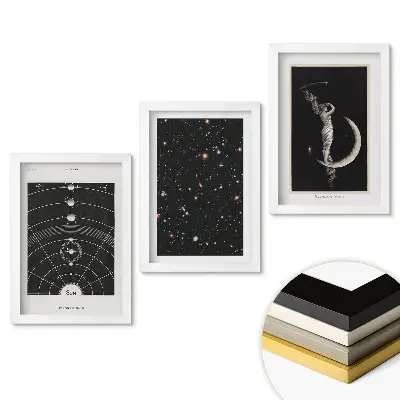 Keretezett kép szett Kozmikus inspirációk és az univerzum titkai