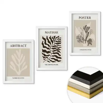 Keretezett kép szett Modern grafika visszafogott színekben