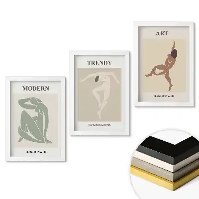 Keretezett képszett modern stílusú grafikával
