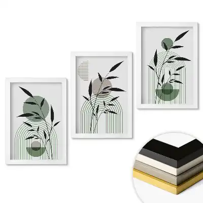 Minimalista stílusú növényi inspirációk fali kép összeállítás