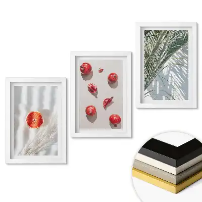 Gyümölcsös inspirációk minimalista stílusú falikép-összeállítás