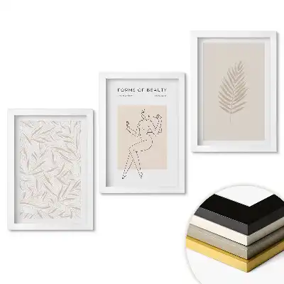 Keretezett kép szett Elegancia és természet minimalista stílusban