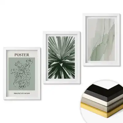 Keretezett kép szett Modern grafika visszafogott színekben