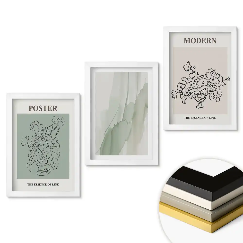 Fali kép összeállítás Minimalista grafika modern belső terekbe