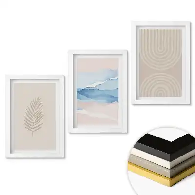 Fali kép összeállítás Minimalista grafika pasztell színekben