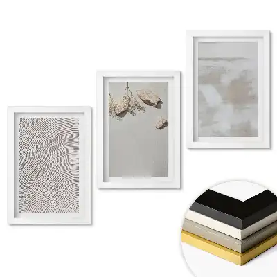 Fali kép összeállítás Modern minták semleges háttéren