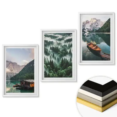 Keretezett kép szett A természet békéje három változatban