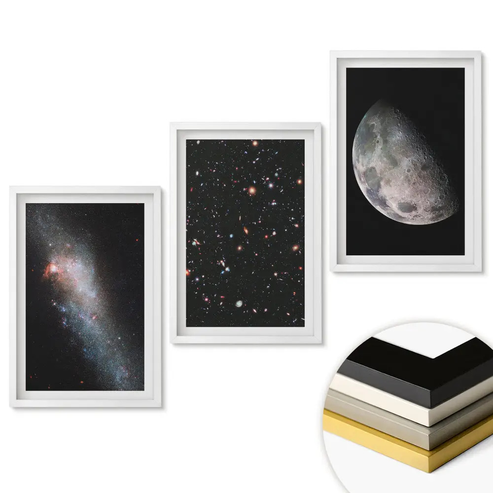 Keretezett triptichon Az univerzum kozmikus szépsége
