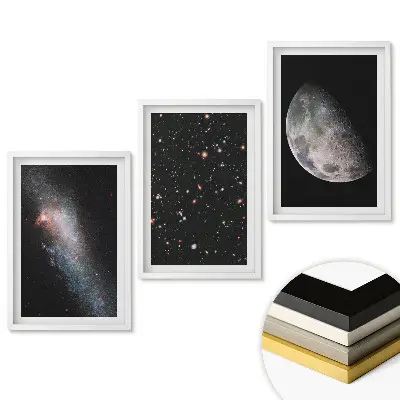 Keretezett triptichon Az univerzum kozmikus szépsége képekben