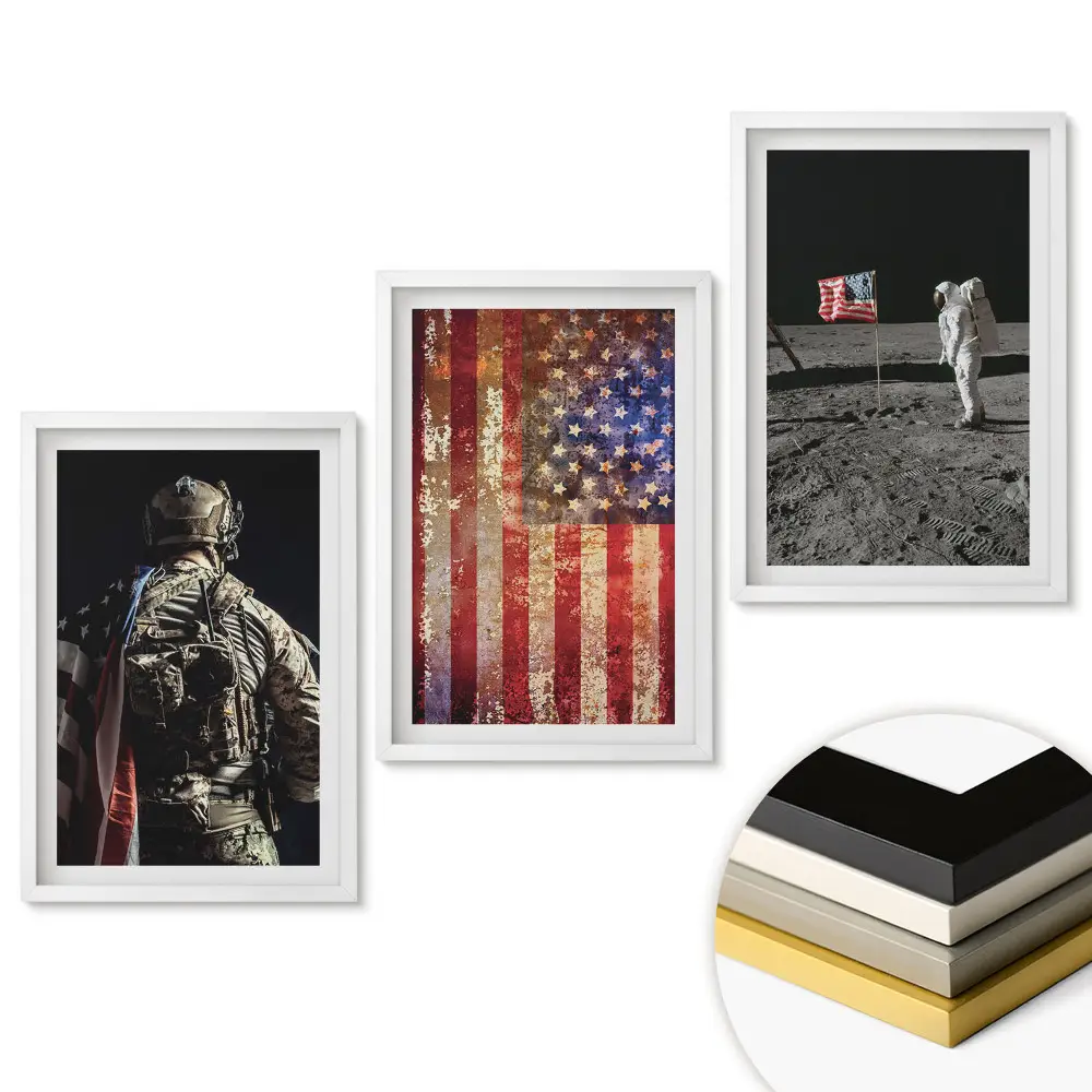 Keretezett kép szett Az amerikai szellem az űrben