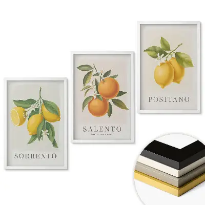 Citrusos inspirációk Olaszországból keretezett képszett