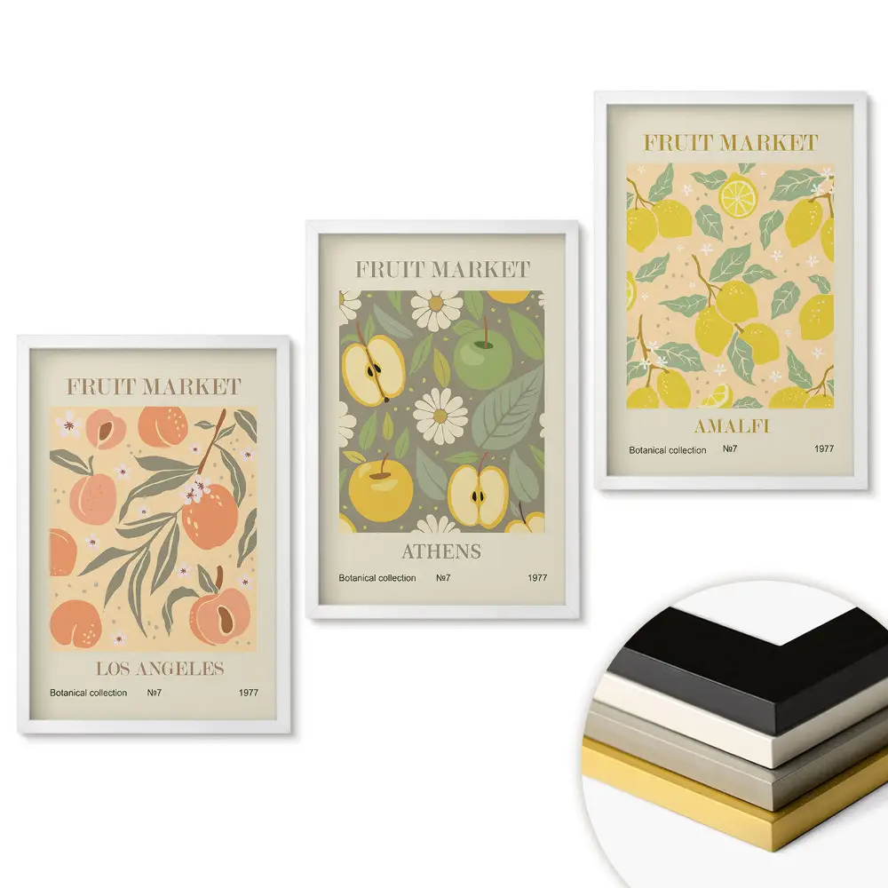 Gyümölcspiac botanikai gyűjtemény 1977 keretezett képszett