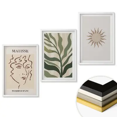 Keretezett kép szett Absztrakt inspirációk minimalista stílusban