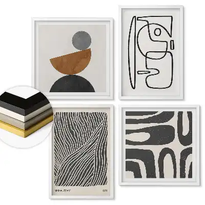 Fali kép összeállítás Modern formák minimalista stílusban