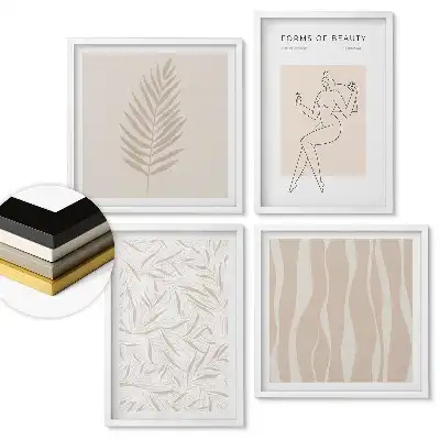 Fali kép összeállítás Elegancia minimalista művészi stílusban