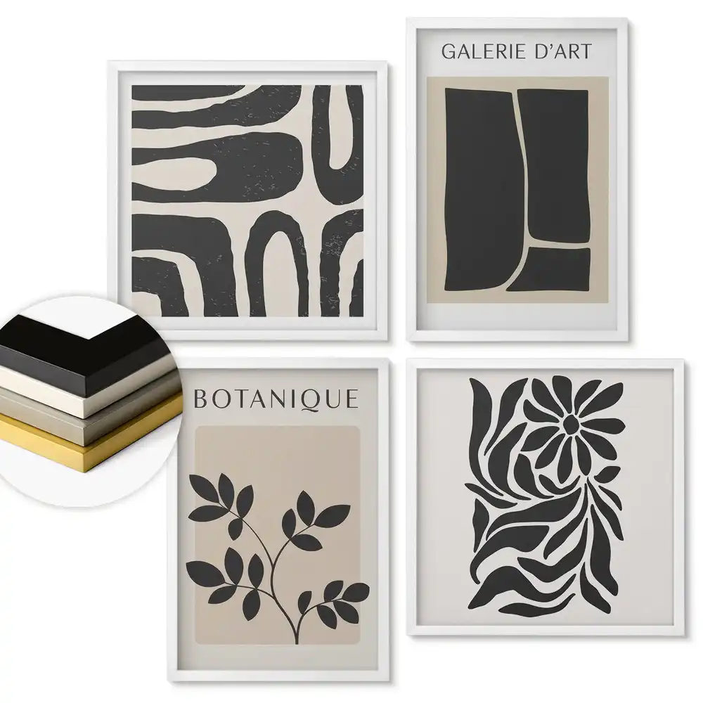 Modern grafikus minimalista falikép összeállítás