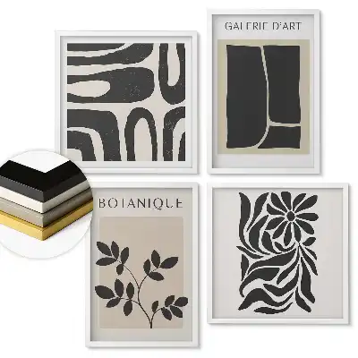 Fali kép összeállítás Modern grafika minimalista stílusban