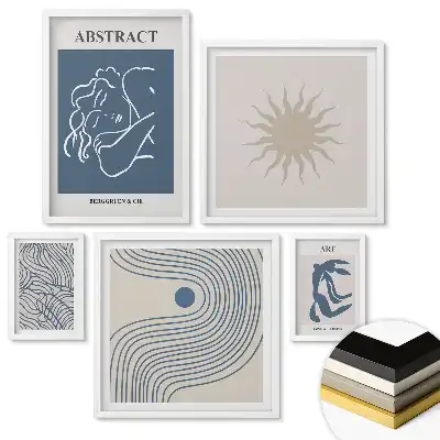 Modern minimalista grafikai fali galéria szett