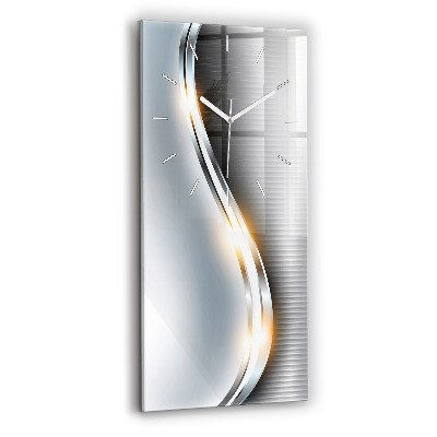 Négyszögletes üvegóra Fémes absztrakció