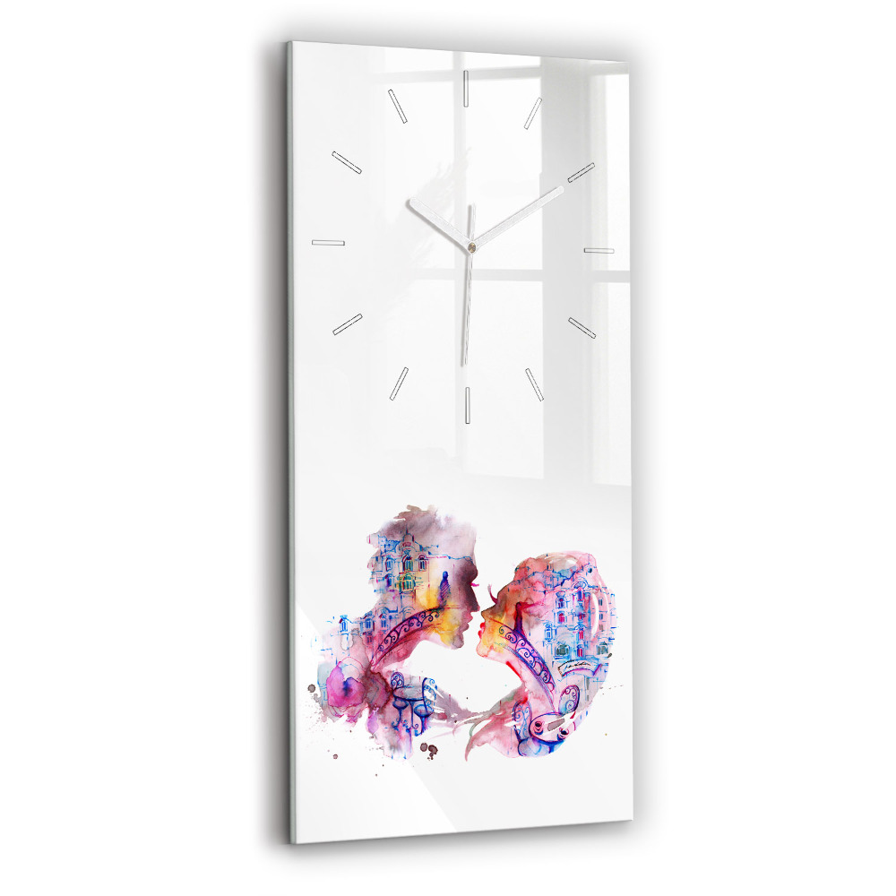 Négyszögletes üvegóra Két test egy lélek